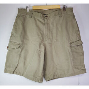 Big Dogs Vintage y2k Mens Size 38 beige Canvas Cotton Cargo Shorts